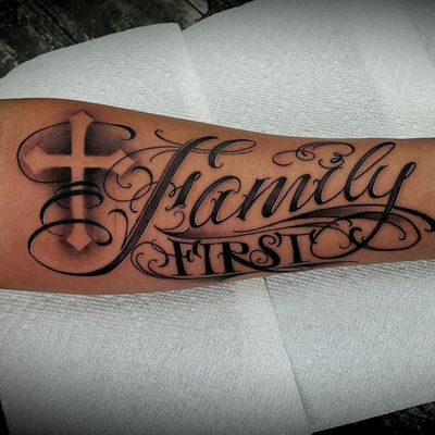family cross tattoos for men