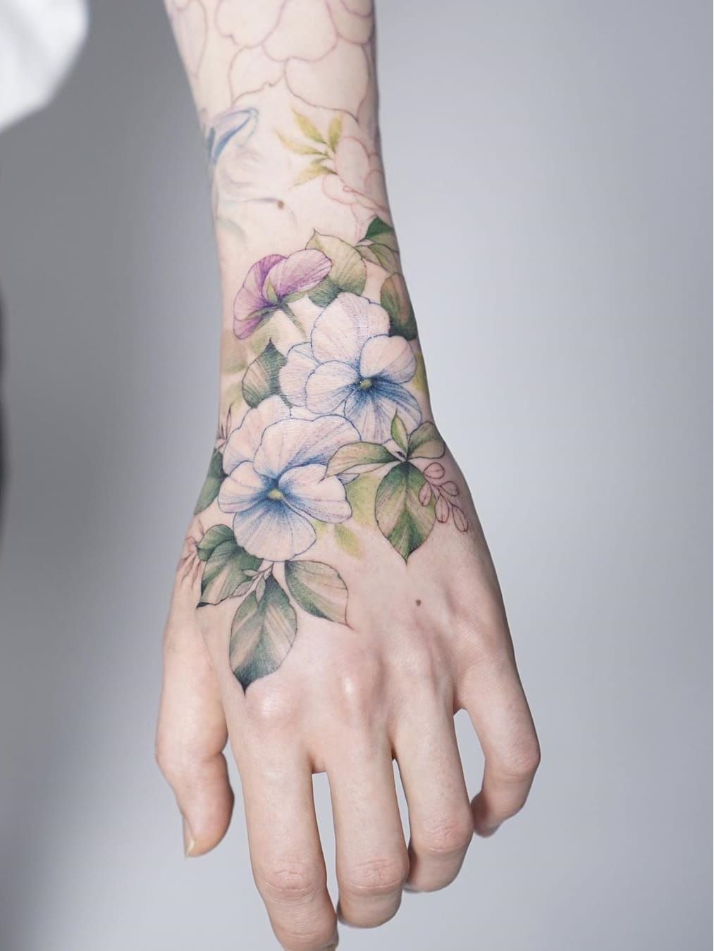 TATTOOSORG  Hydrangea Tattoo Artist 타투이스트 꽃 Tattoo Art 