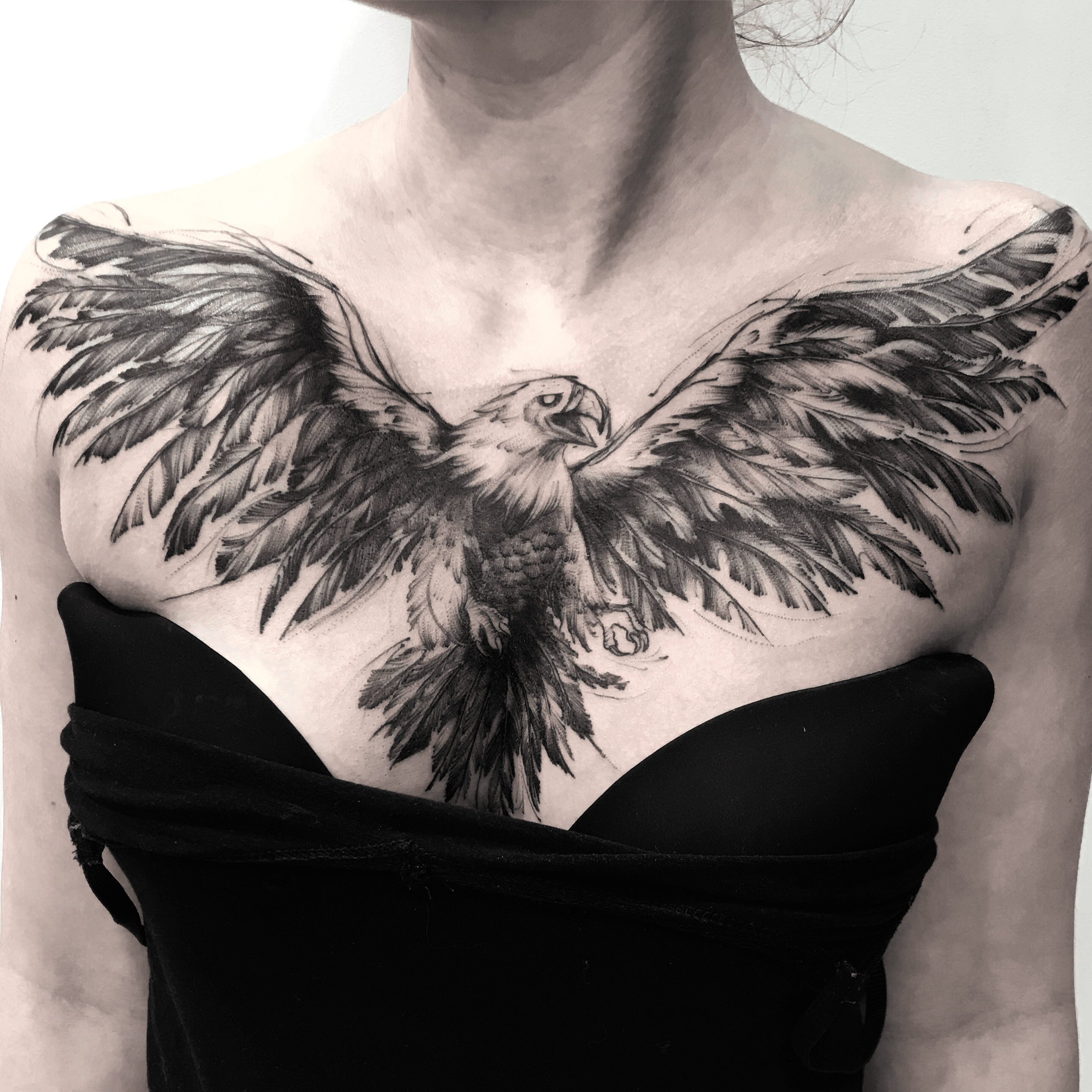 Dev Tattoos  Eagle tattoo Eagle tattoo Done by Dev From Dev tattoos Delhi  India Eagle tattoo making in 2d category in the single Black color Only  2dtattoo eagle eagletattoos eagletattoodesign plain 