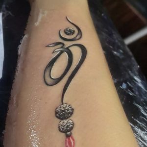 Om tattoos done by trippy artist ,Bir billing himachal pradesh