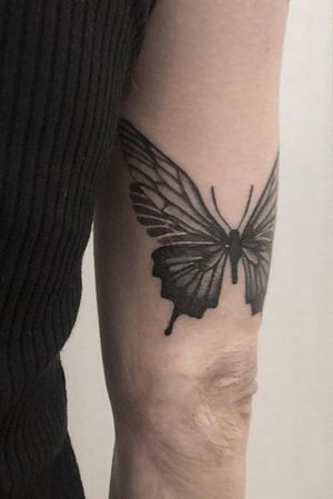 #blackworktattoo #butterflytattoo #taiwan