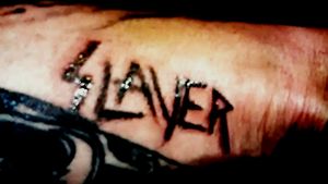 My 1st self Slayer tattoo) 