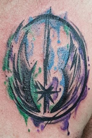 The symbol of the Jedi Order. A dedication piece. 💚🌟💜