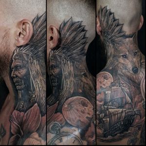 #apache #nativeamericantattoo #wolf #oldship #tattoos #dylantattoo #dylantattooofficial #swashdrivetattoomachines #swashdrive #inked #art #tattoo #palawantattoo #tattooshopinpalawan #palawan #philippines
