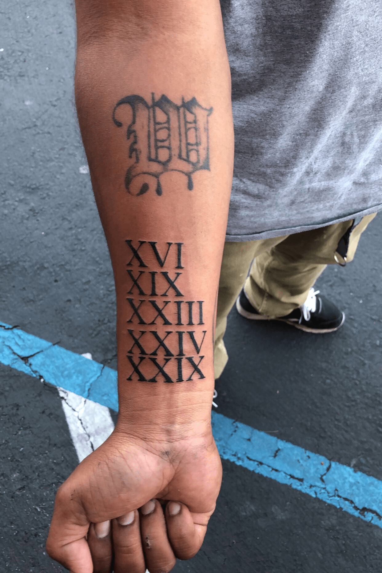 Tattoo uploaded by Tyler Singleton • 49er superbow wins in roman numerals •  Tattoodo