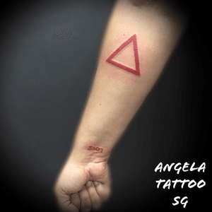 Triangle.. #minimalist #illustrative #simple #red #shape #triangle