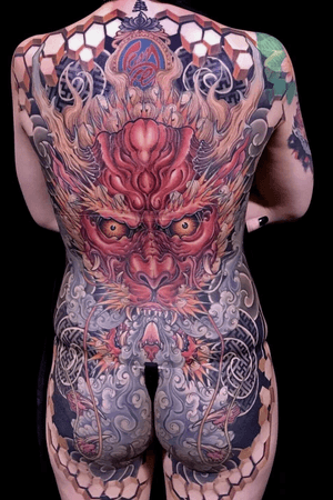Dragon full back tattoo 