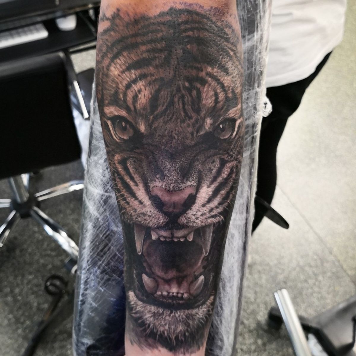 Tattoo uploaded by Etgar Oak • Tiger portrait tattoo... Follow me on ...