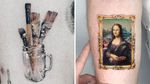 Artistic tattoo on the left by Ziho and tattoo on the right by Kozo #Kozo #Ziho #tattoosforartists #artistictattoos #fineart #art #artistic #create #creative #unique