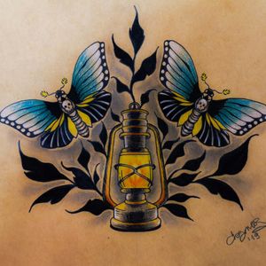 Available design. Looking forward to do this full day session design on the stomach, chest or neck.#tattoo #traditionaltattoo #tattooideas #stomachtattoo #necktattoo #chesttattoo #leafs #colourtattoo #getinked #tattoodesigns #sketchbook #tattooart #tattooartist #londontattooartist #lanterntattoo #moth #mothtattoo