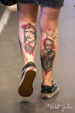 Left : Marilyn Manson, tattooed by Cyril C. (From Besancon (France)) (Instagram: cyril.c_tattoo) in december 2018. Right : Heath Ledger, tattooed by Dime Reck (From Reims (France)) (Instagram: dime_reck) at the La Louvière Tattoo Convention (Belgium) in may 2017.  #graphic #blackandred #HeathLedger #marilynmanson #france #belgium #red #black #art #legtattoo #leg #legs #joker #dimereck #lltc #convention #tattooart #tattooconvention #realistic #realism #trash #trashpolka #girlswithtattoos #girl #tattooed #tattooedgirls #inked #inkedgirl #girlswithink #tattoo
