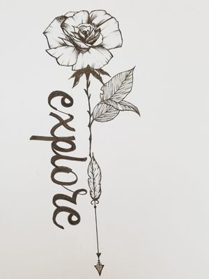 Own design.#rose #quote #arrow #BTS🇧🇪