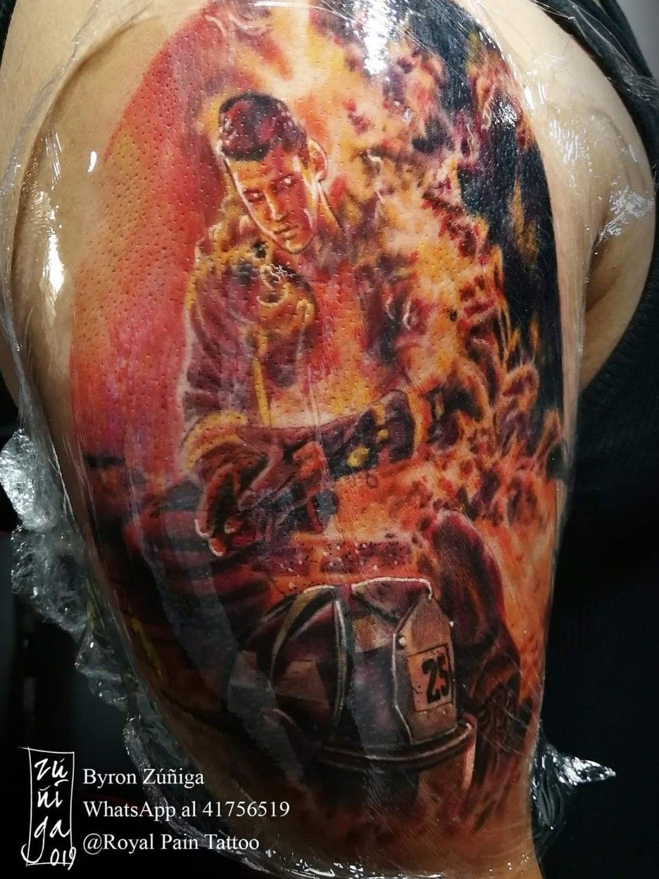 101 Amazing Firefighter Tattoo Designs You Need To See  Fire fighter  tattoos Firefighter tattoo Fire tattoo