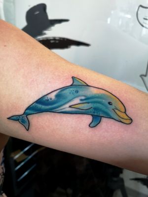 °Dolphin°...#tattoo #dolphin #colors #sea #ocean #animal #neotraditionaltattoos #tattooer #tattooist #tattooartist #tattooideas #ink #inked #españa #spain #tenerife 