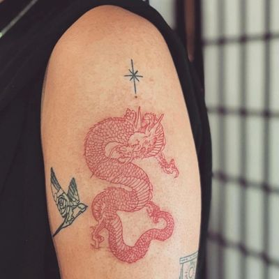Small Chinese Dragon Tattoo