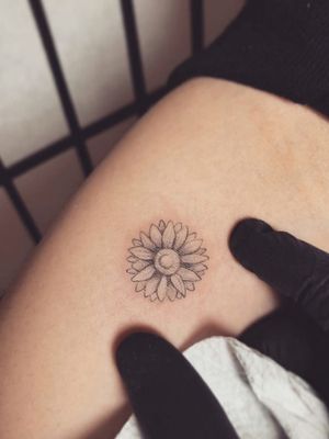 #Sunflower tattoo by Miko