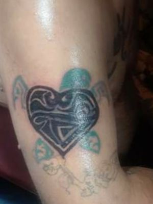 Cover-up of unwanted heart : step 2 (cover-up successful, though client would like more added at later date)