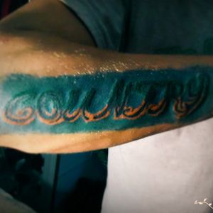 Lettering and design by clientMy very first tattoo