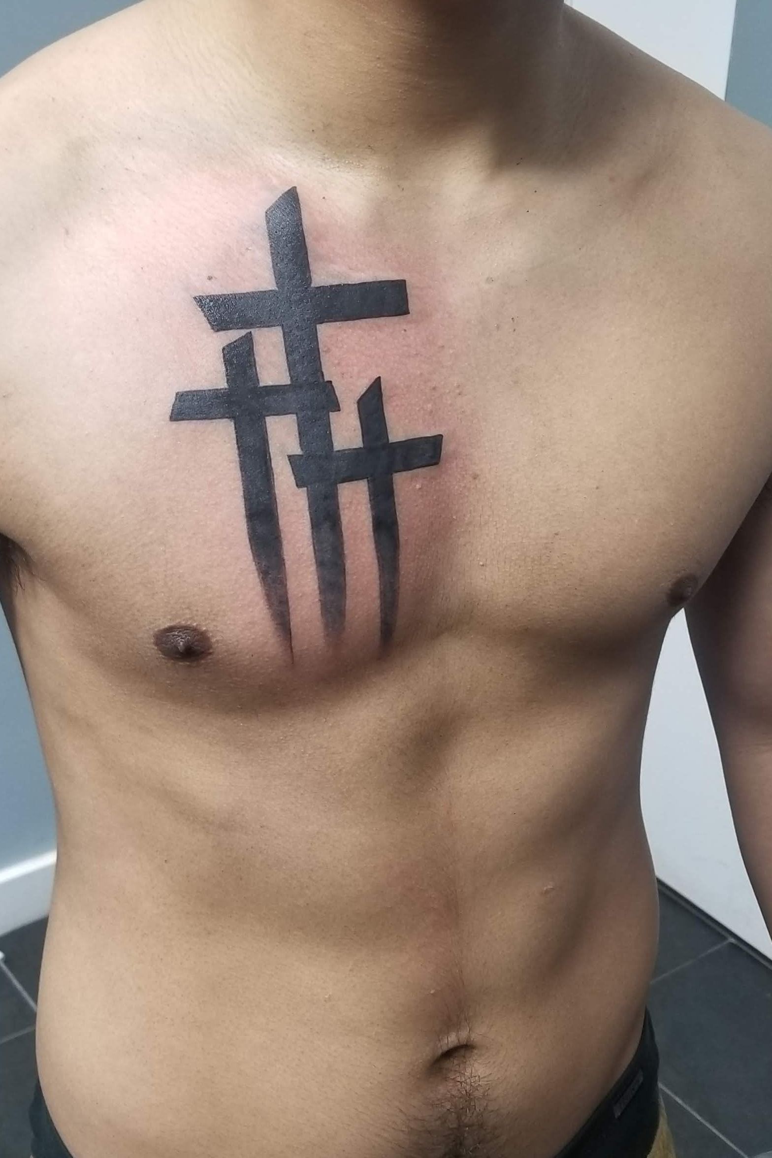 three cross tattoo stencilTikTok Search