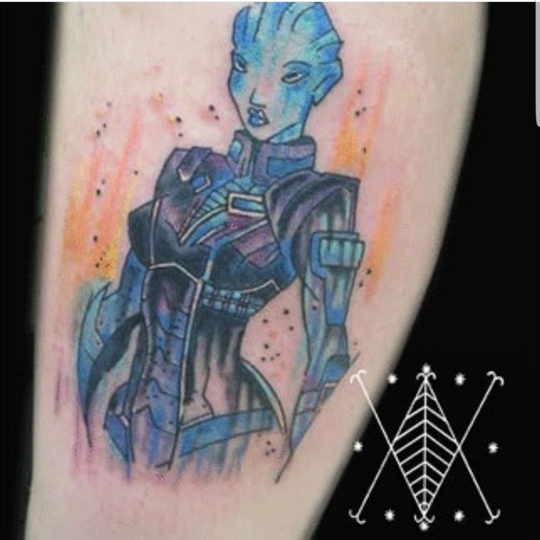 Any one have any Mass Effect tattoos I Have fem shep in my sleeve  r masseffect
