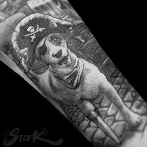 Jack Russell Pirate Black and grey