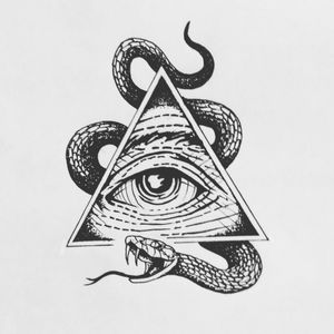 Snake Illuminati eye