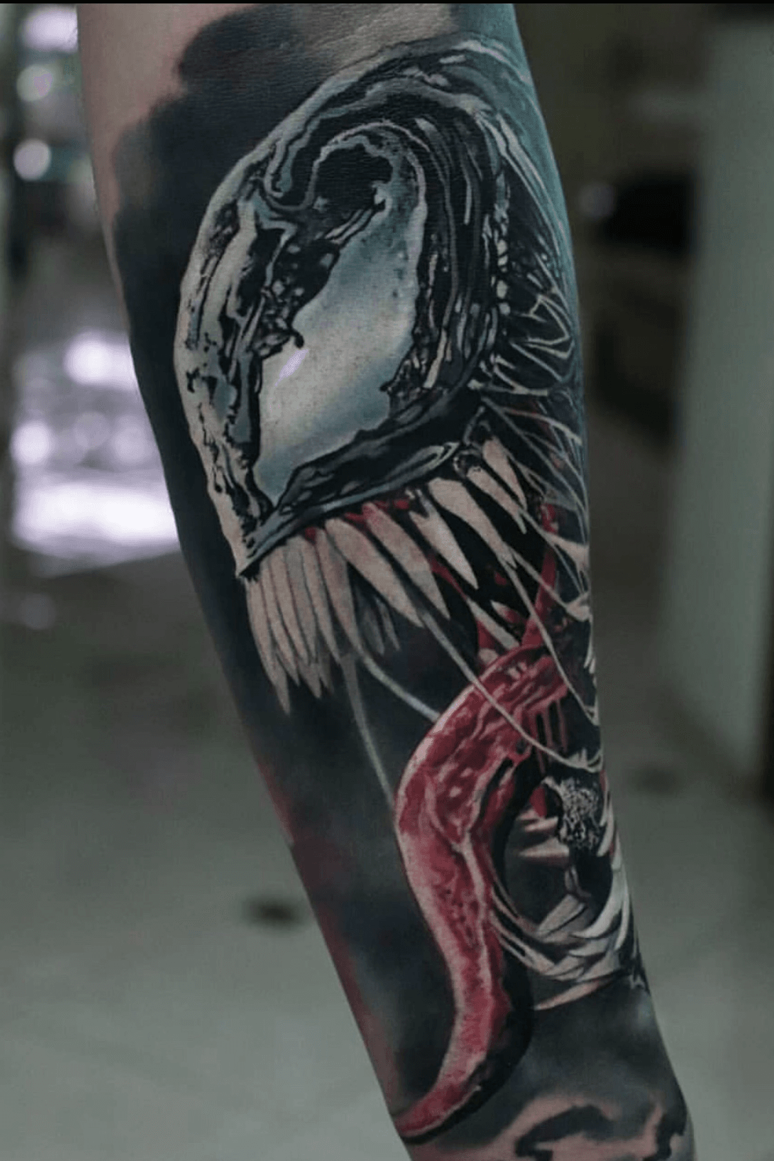 Venom Women Lettering Temporary Tattoo Sticker  OhMyTat