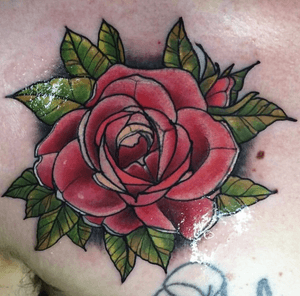 Sweet Neo Traditional rose by @sarah_anne_moore 
