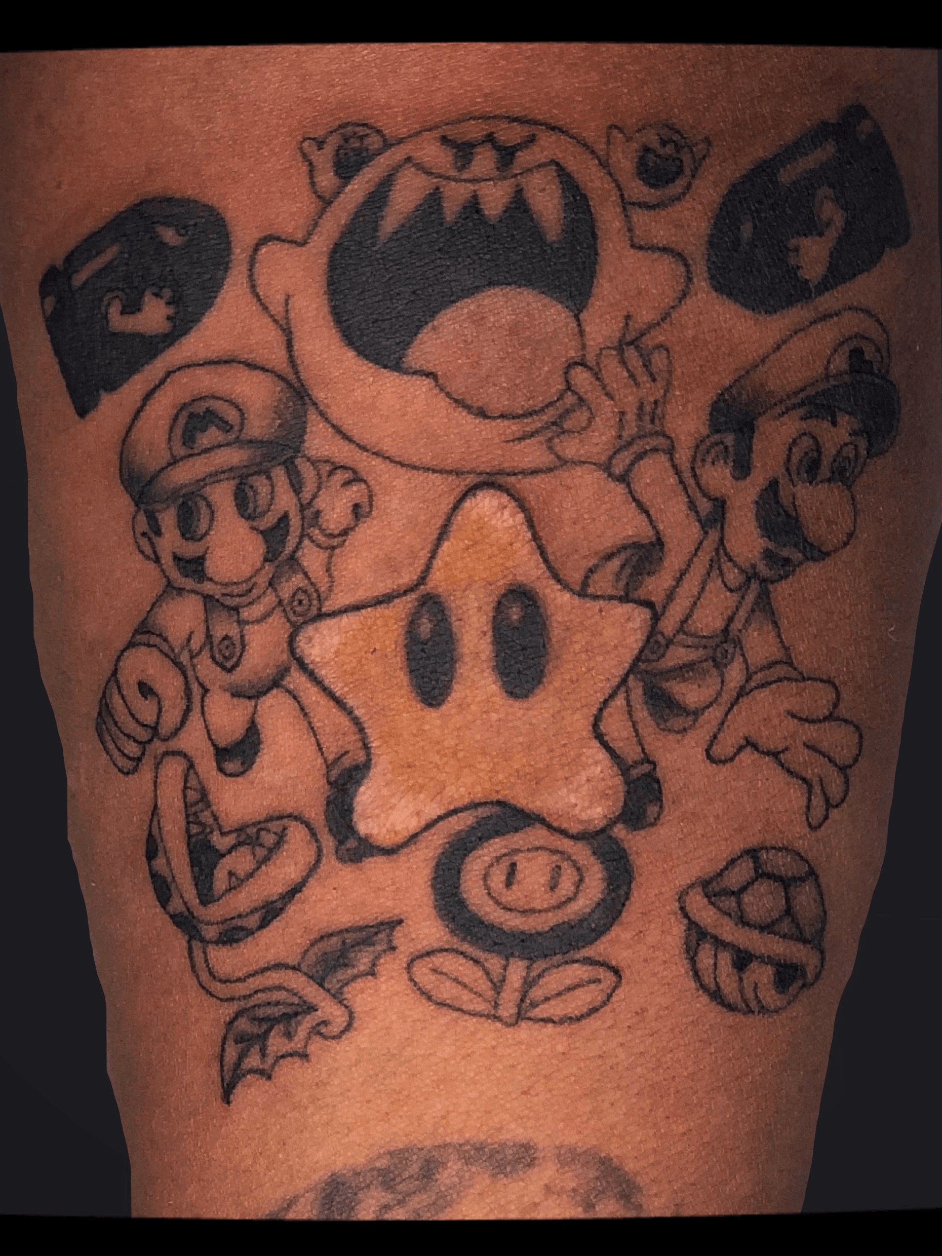 Super Mario tattoo by Barbara Kiczek  Post 15014