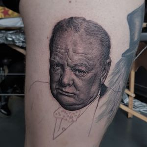 Churchill cant wait to get back on this one.Done using:♤@rghtstuff hornet@silverbackink@killerinktattoo supplies@hellotattoomed aftercare♤#winstonchurchill #churchill #tattoo #tattooed #gangster #tattoolife #religioustattoos #tattoomodel #guyswithtattoos #tattooedmen #rightstuffmachines #rightstuffhornet #silverback #silverbackink #killerinktattoosupplies #tattooshop #tattooedboys #tattooedandemployed #thightattoo #realistictattoo #portrait #instatattoo #blackandgreytattoo #hellotattoomed #bngsociety #bngtattoo #tattooclub #tattoomagazine #uktta #Tattoodo 