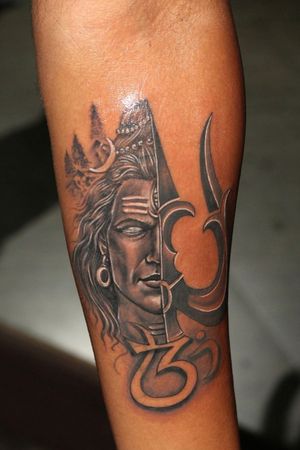 Religious  lord shiva tattoo