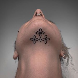 Chin tattoo by Xapiripa #Xapiripa #blackwork #neck #chin #pattern #tribal #ornamental #geometric  #tattoodo #tattoodoapp #tattoodoappartists #besttattoos #awesometattoos #tattoosforgirls #tattoosformen #cooltattoos
