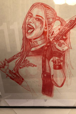 New drawing for wifey.          Love solid red artwork