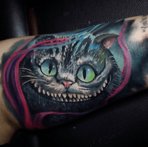 The Cheshire cat from the live action film Alice in Wonderland 