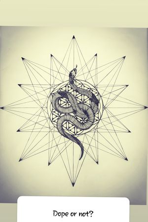 Snake geometric design,#snaketattoo #floweroflife #geometrictattoo #dotwork  #BTS🇧🇪
