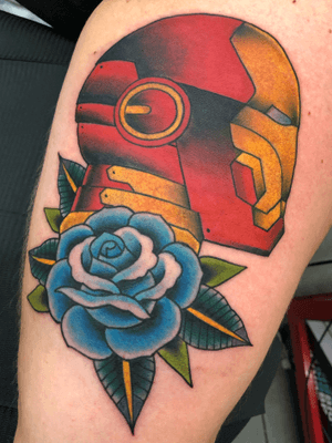 #ironman for Bobby. #rose #traditional #neotraditional #color 