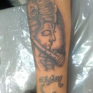 First ever potrait tattoo of lord krishna