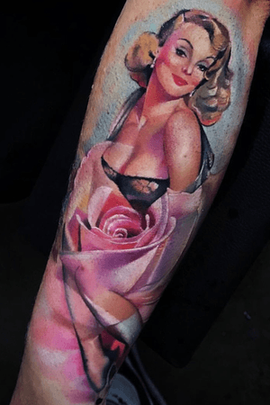 Pin up and rose combo 
