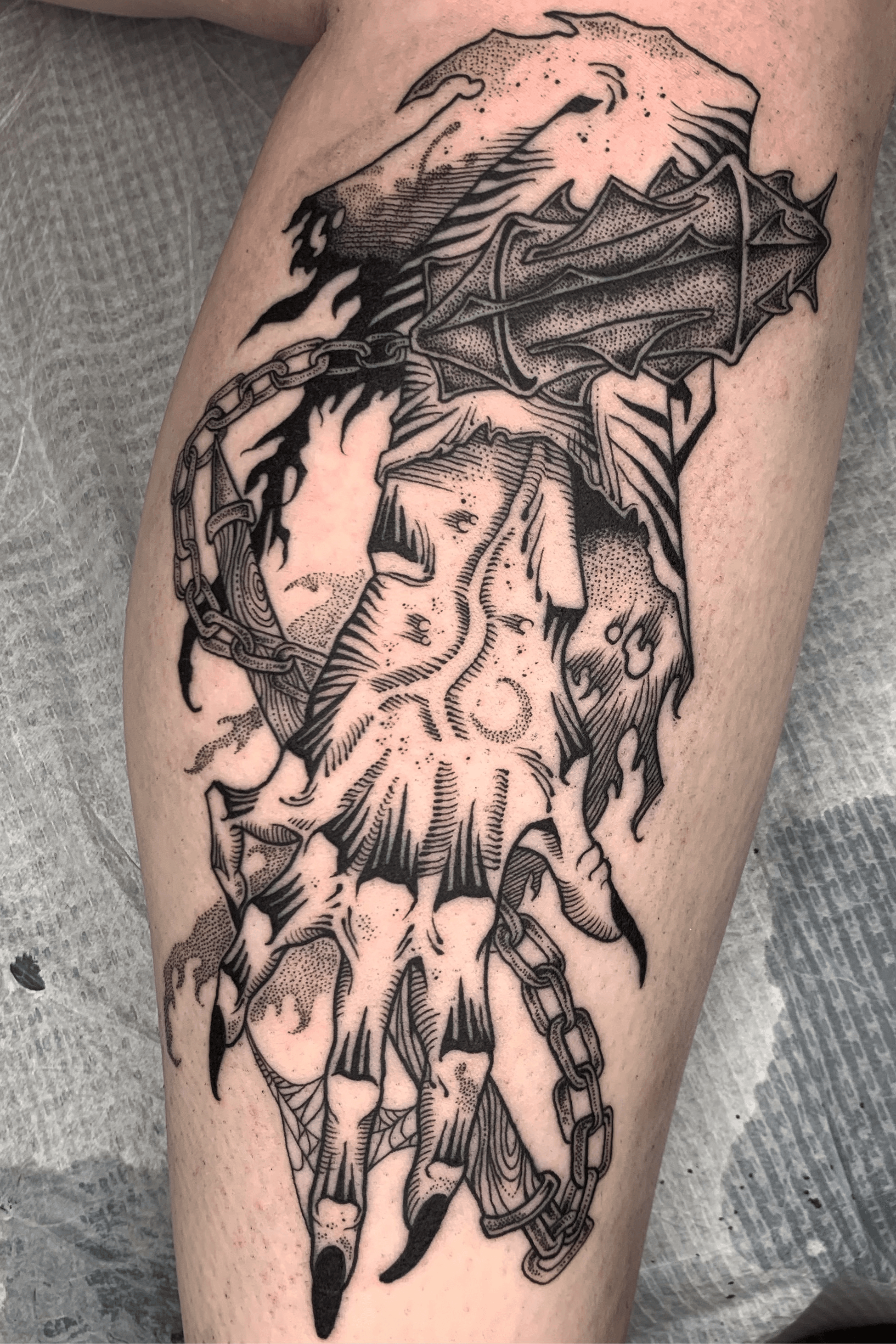 Tattoo uploaded by Angels  Iron  Creepy witch hand by Zahrar  Tattoodo