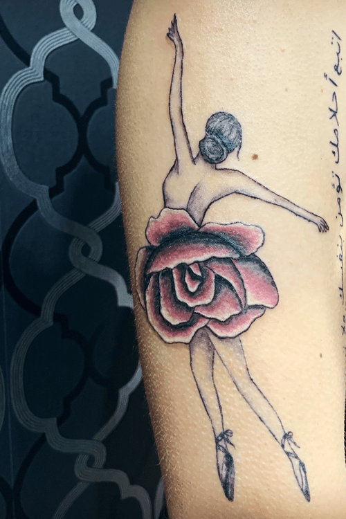 kasket Aftensmad nul Tattoo uploaded by Bella Birtalan • Costum deaigned ballet dancer with rose  skirt • 1045283 • Tattoodo