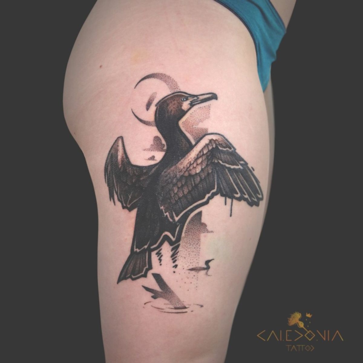 Tattoo uploaded by Caledonia Tattoo • "Cormorant" For any tattoo