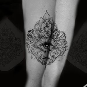 Instagram: @rusty_hst Fineline piece #linework #allseeingeye #fineline #lineart #wristtattoo #tattoosforwomen