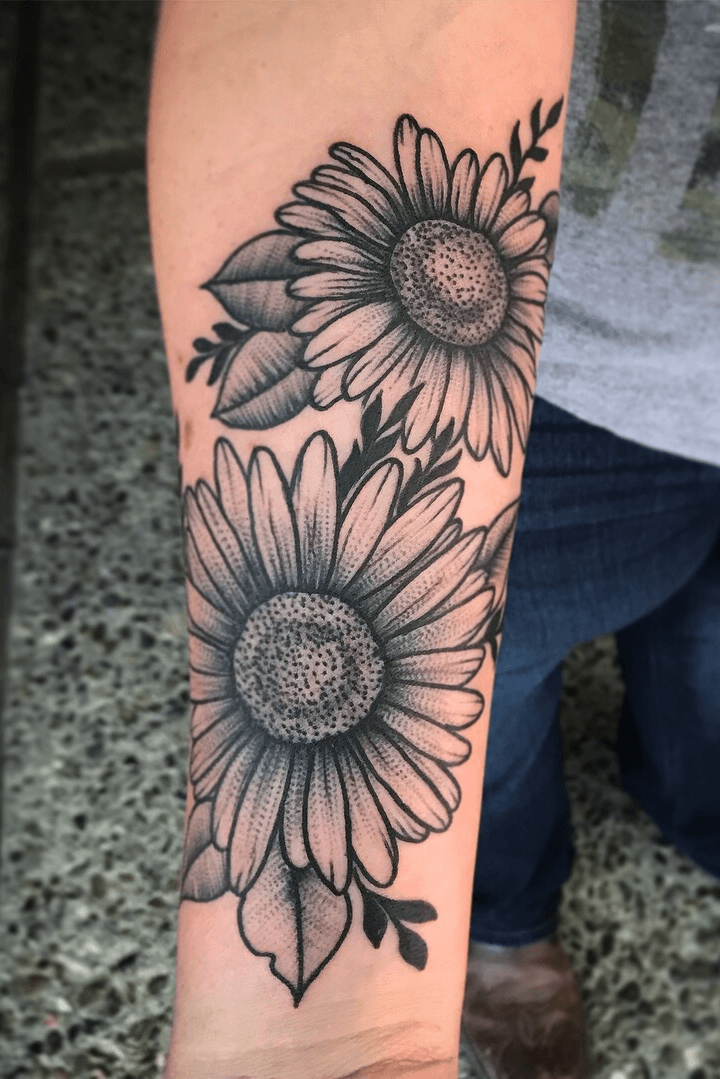 Fresh knee flower Done by Riley  Ruby Blade Mississauga  rtattoos
