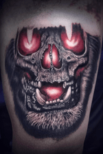 Work in process.🌑🌘🌗🌖🌕 A skull in a tiger’s mouth. 💀 🐅 / / / / / / / ••••••••••••••••••••••••••••••••• #realism #blackandgray #tattooed #inked #realismtattoo #artwork #amsterdamtattoo #realistic #instart #tattoodesign #picoftheday #tats #art #tattoomodel #тату #ink #tattoolife #tats #tatts #tattooideas #realistictattoo #artistoninstagram #tattoo #tattoos #inkedgirls #tattooedgirls #tattoo2me #tattooartist #colortattoo #tattoo2me #thebesttattooartists #tattoodo