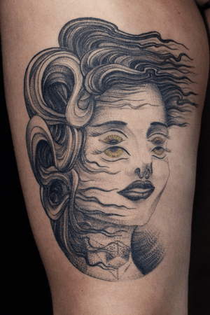 Whip shading, black and grey, from Russia, Belgorod 