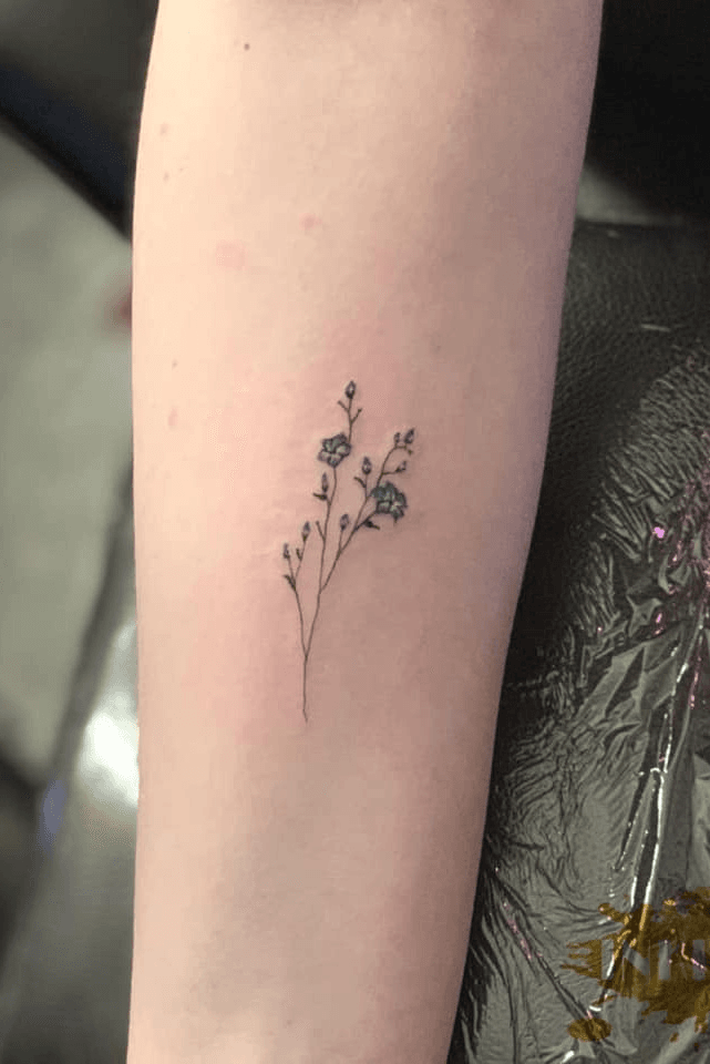 Buy Forget Me Not Tattoo Temporary Tattoos Flower Tattoos Online in India   Etsy