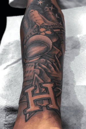 Houston Inspired forearm tattoo 