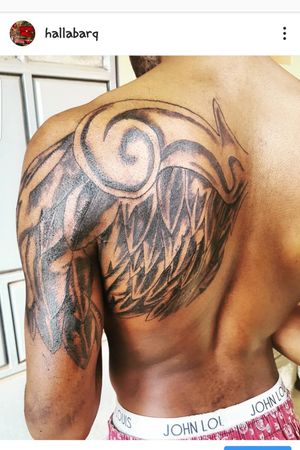 Angel wing tattoo spread your wings everyday 