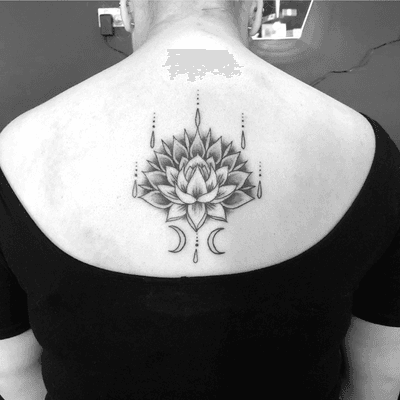 #mandala #lotus #balckandgray