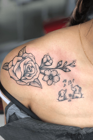 Rose tattoo by me